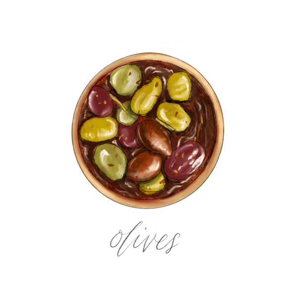 Olives & pepperoncini