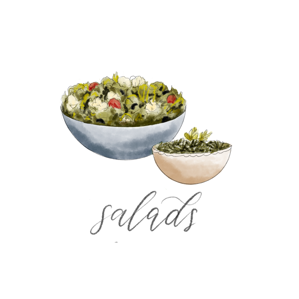 Green & fruit salads